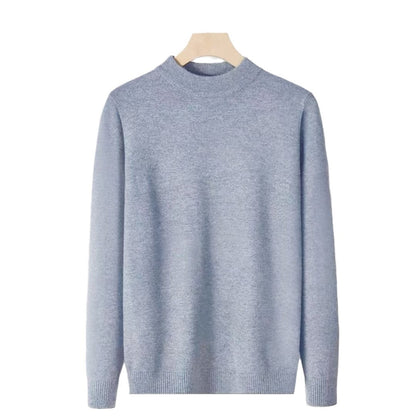 Men’s Slim Fit Knitted Base Layer Pullover – Comfortable Everyday Casual Knit Top