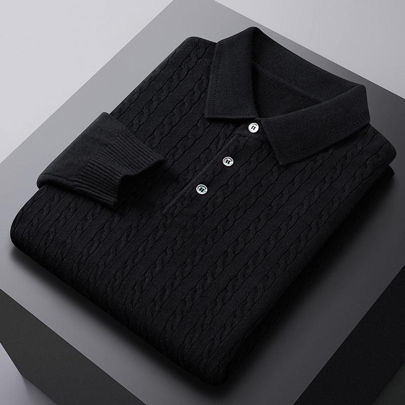 Slim Fit Long Sleeve Casual Pullover for Spring & Autumn