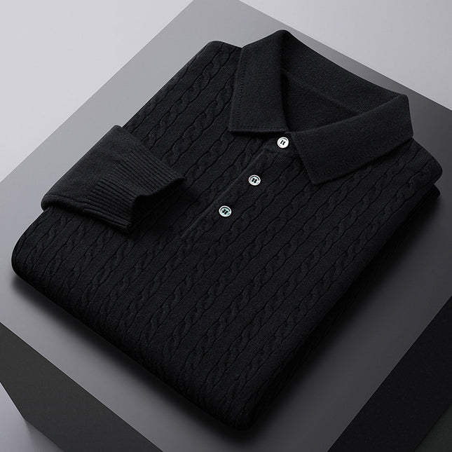 Slim Fit Long Sleeve Casual Pullover for Spring & Autumn