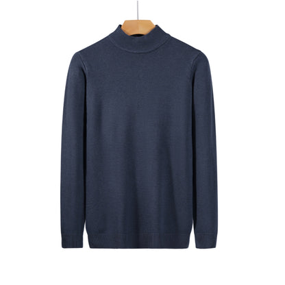 Men’s Slim Fit Knitted Base Layer Pullover – Comfortable Everyday Casual Knit Top